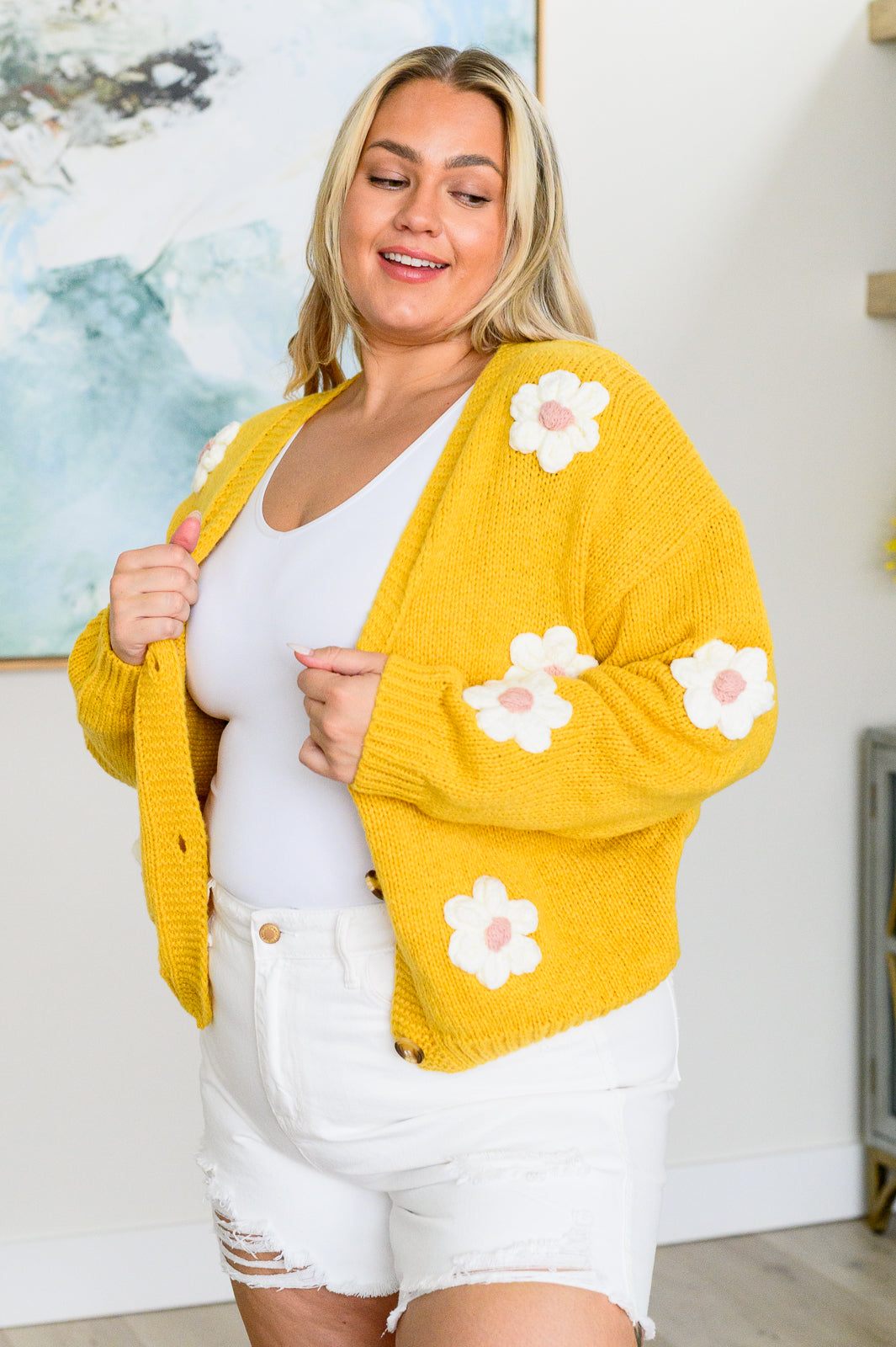 You're Enough Floral Cardigan - FamFancy Boutique