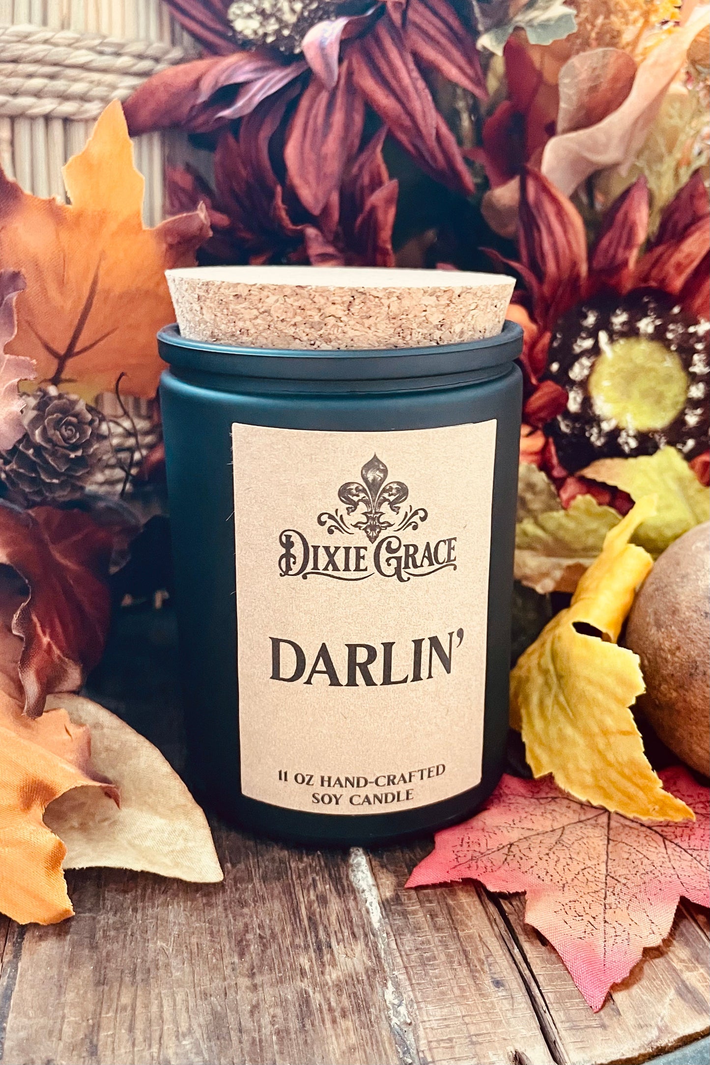 Darlin' - 11 oz Glass Candle - Cotton Wick