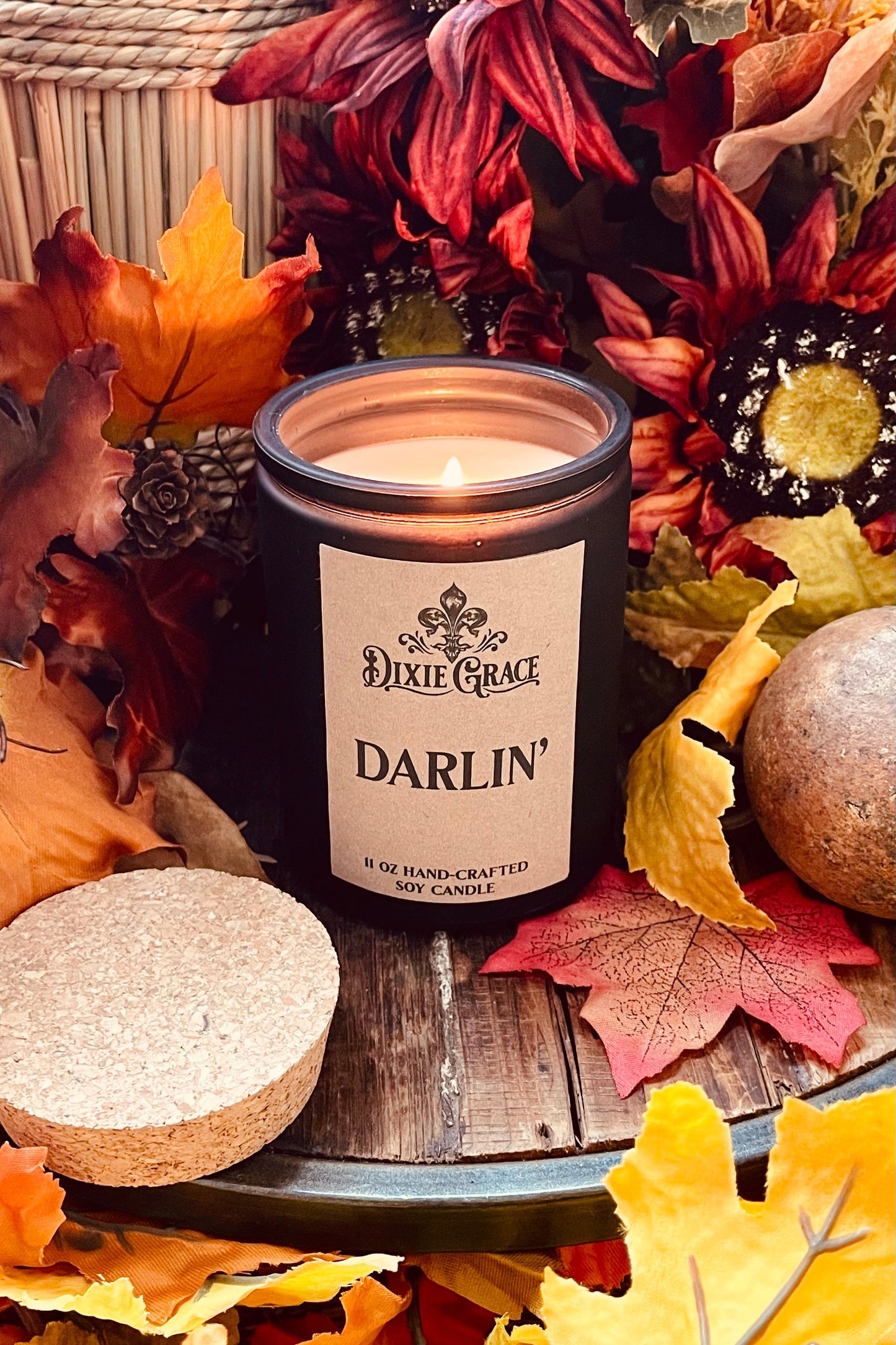 Darlin' - 11 oz Glass Candle - Cotton Wick