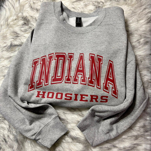 Indiana Hoosiers Varsity Graphic Tee & Sweatshirt