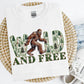 Wild and Free Sasquatch Faux Embroidery and Sparkle