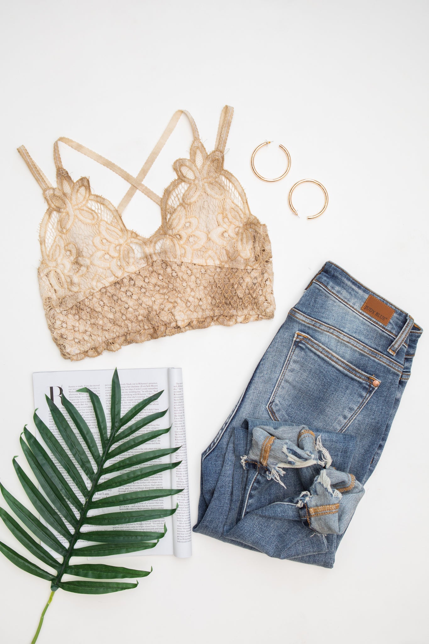 Live In Lace Bralette in Taupe - FamFancy Boutique