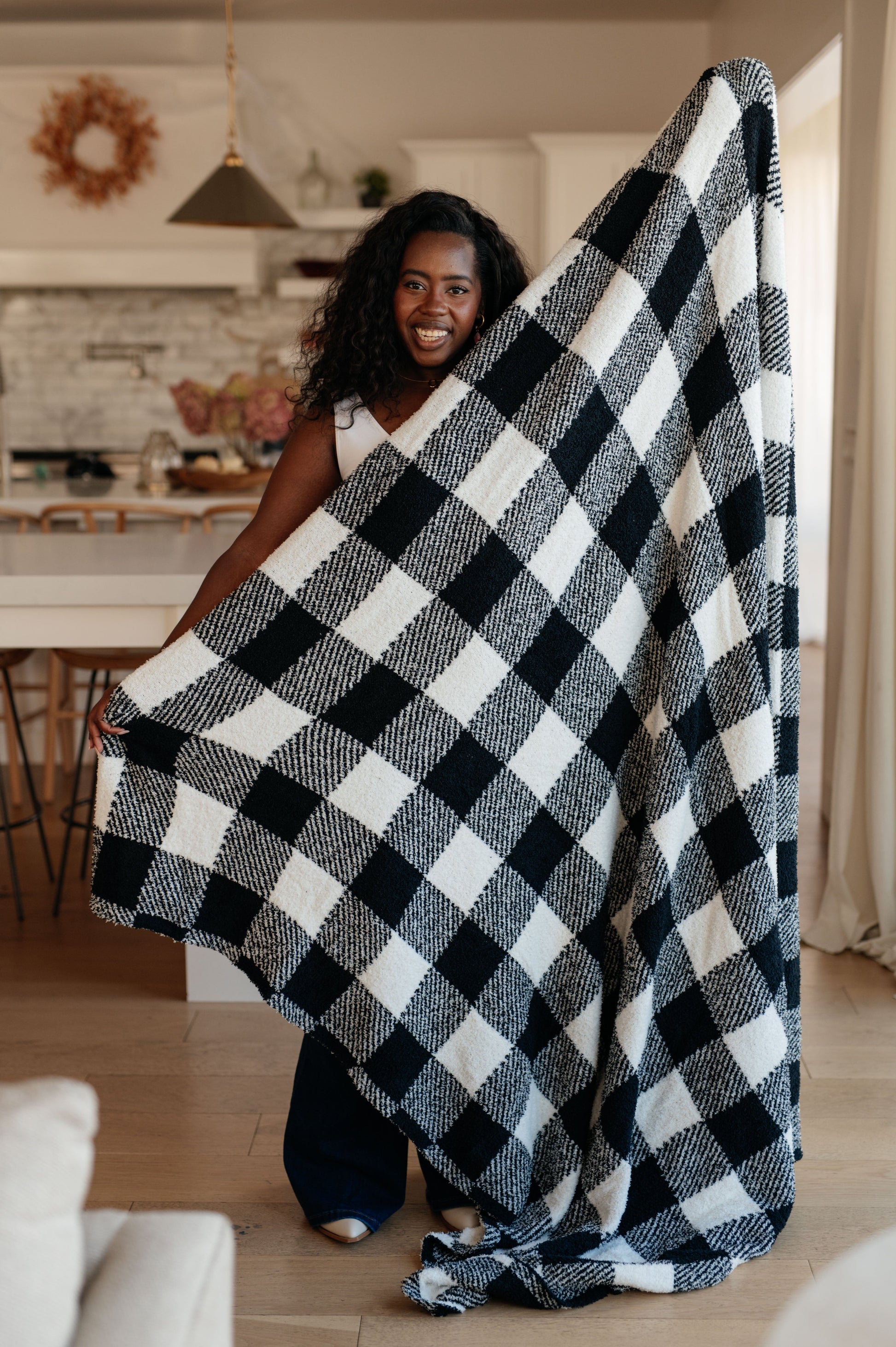 Penny Blanket Single Cuddle Size in Plaid - FamFancy Boutique