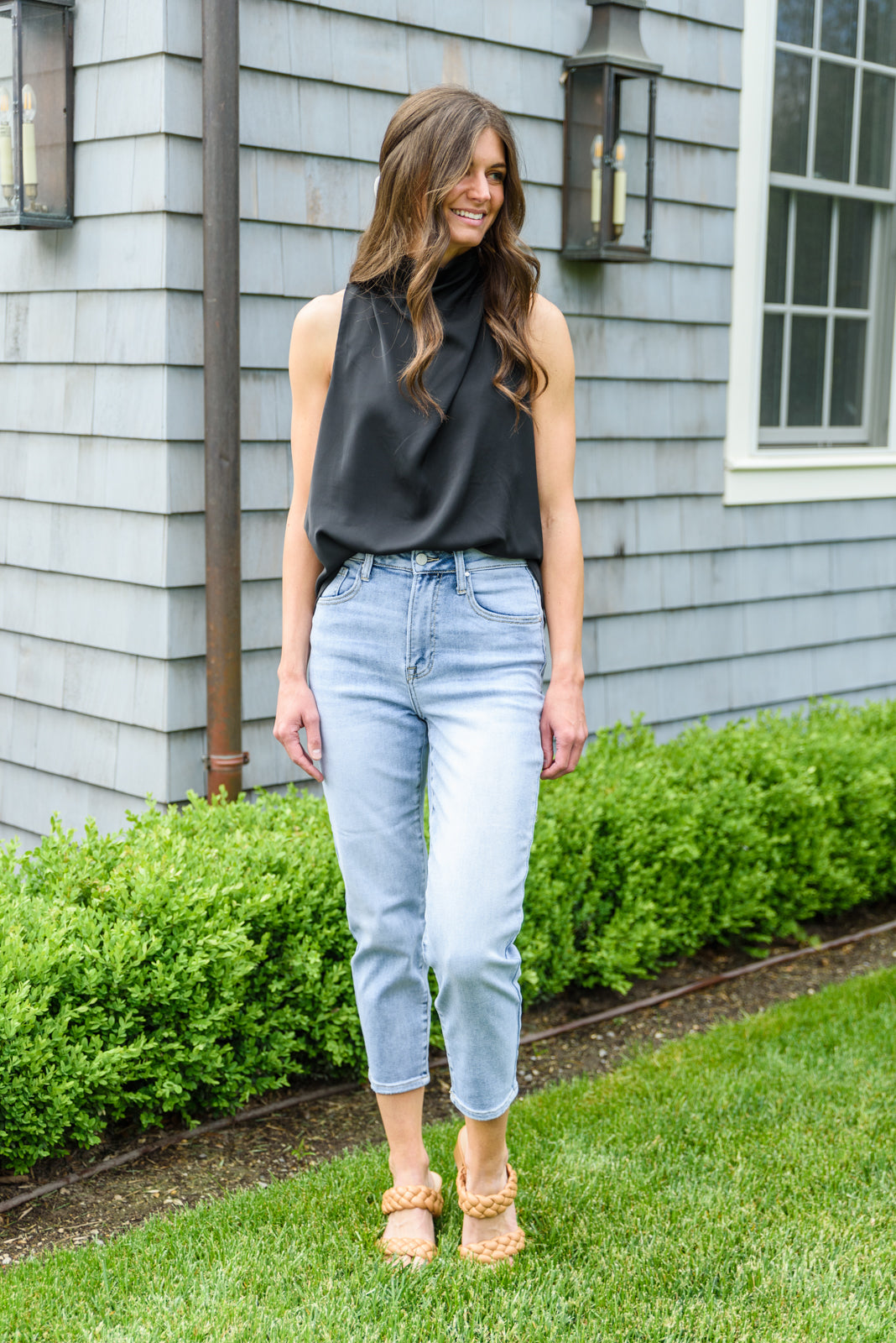 A-Game Mom Fit Jeans - FamFancy Boutique