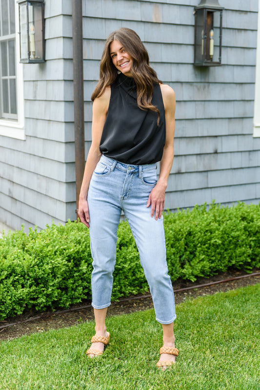 A-Game Mom Fit Jeans - FamFancy Boutique