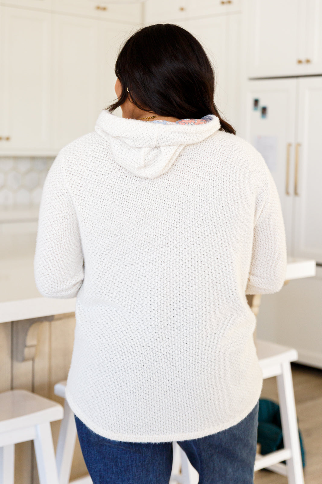 A Tad Chilly Waffle Knit Hoodie - FamFancy Boutique