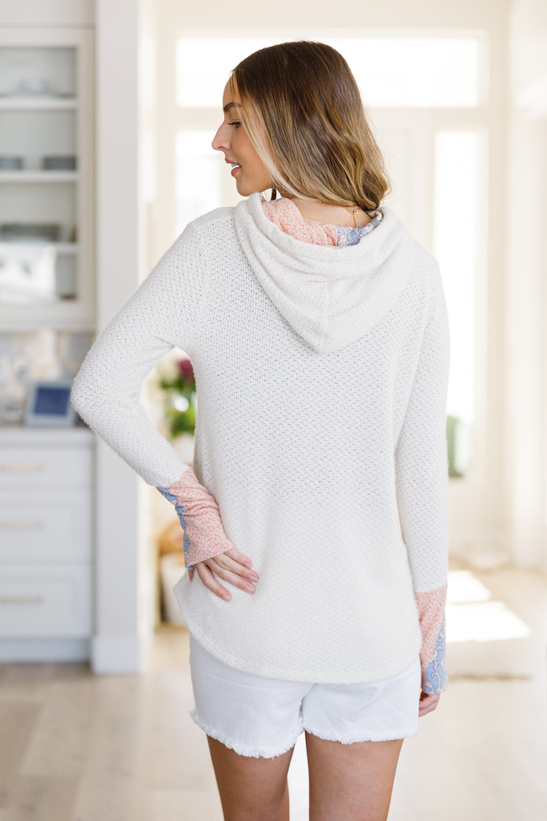A Tad Chilly Waffle Knit Hoodie - FamFancy Boutique