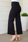 August High Rise Wide Leg Crop Jeans in Black - FamFancy Boutique