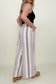 Geo Stripe Smocked Waist Wide Leg Pants