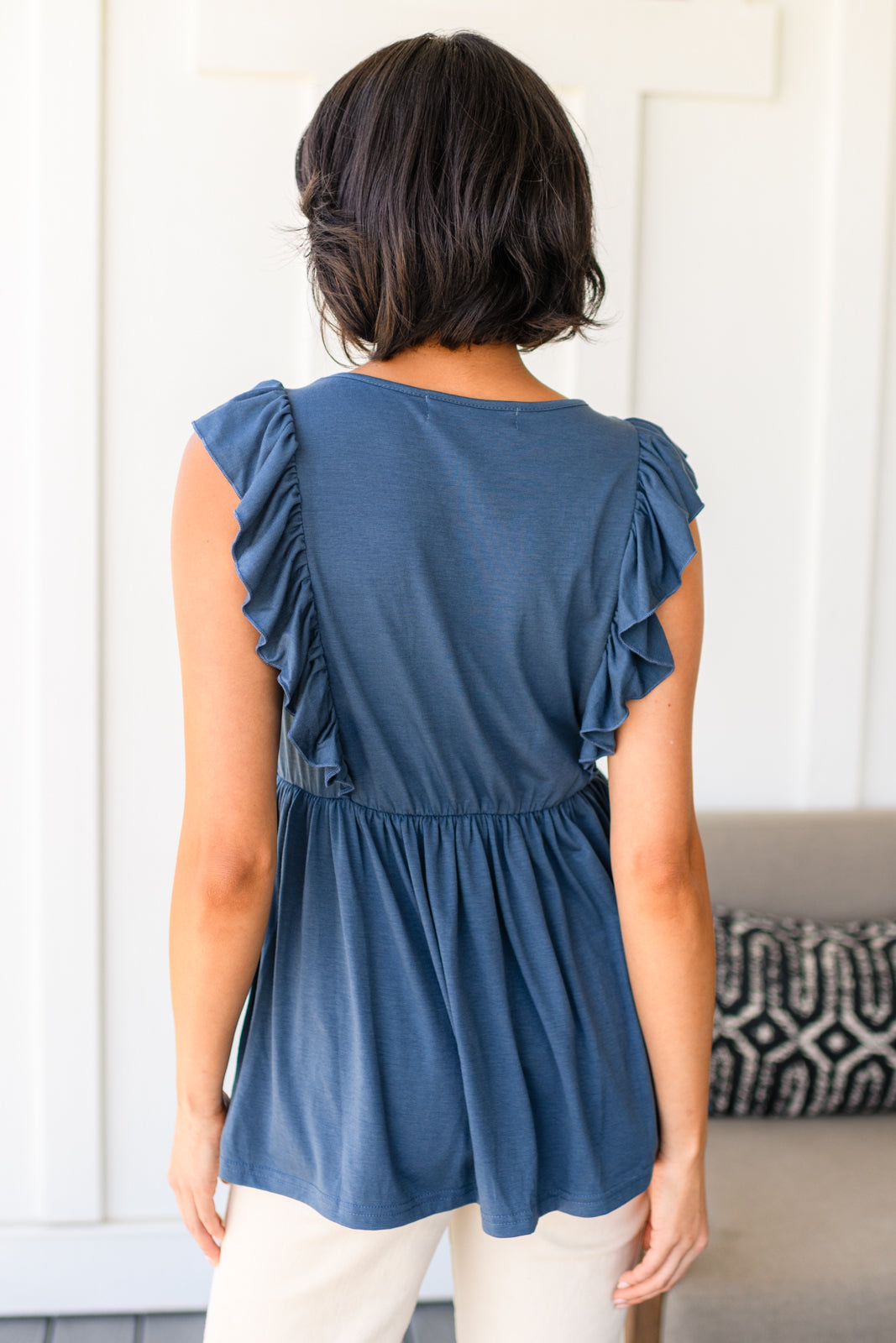 Before Now Ruffled Babydoll Top - FamFancy Boutique