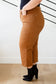 Briar High Rise Control Top Wide Leg Crop Jeans in Camel - FamFancy Boutique