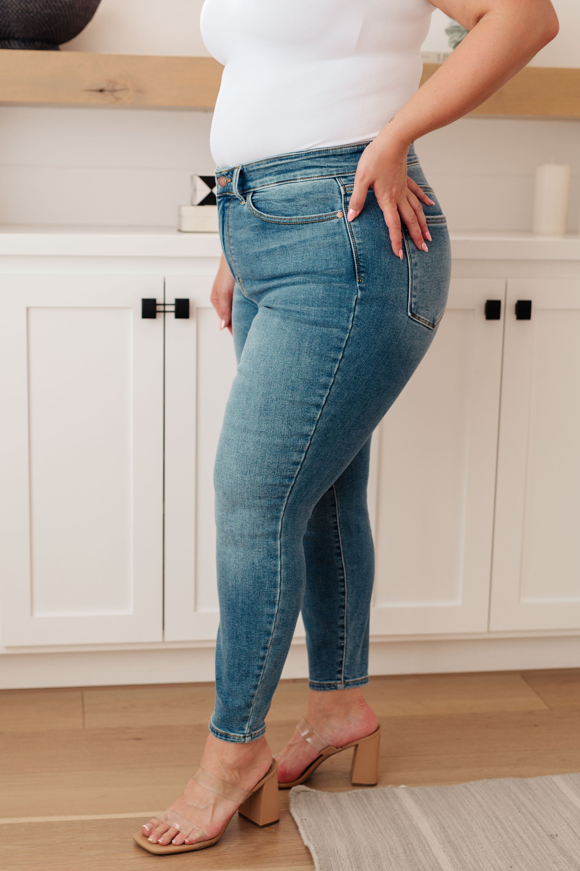 Bryant High Rise Thermal Skinny Jean - FamFancy Boutique