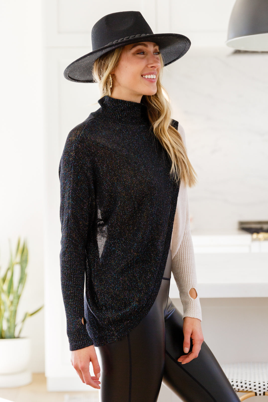 Can't Touch This Sparkle Color Blocked Sweater - FamFancy Boutique