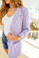 Chic In Lavender Ruched 3/4 Sleeve Blazer - FamFancy Boutique