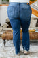 Christine High Contrast Slim Bootcut Destroyed Jeans - FamFancy Boutique