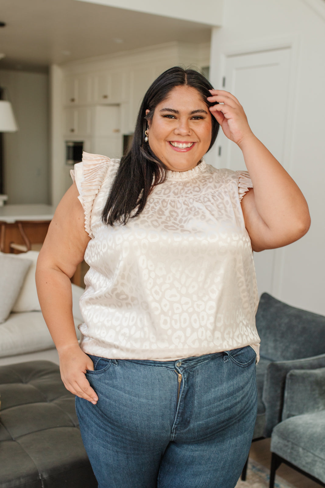 City Escape Top in Pearl - FamFancy Boutique