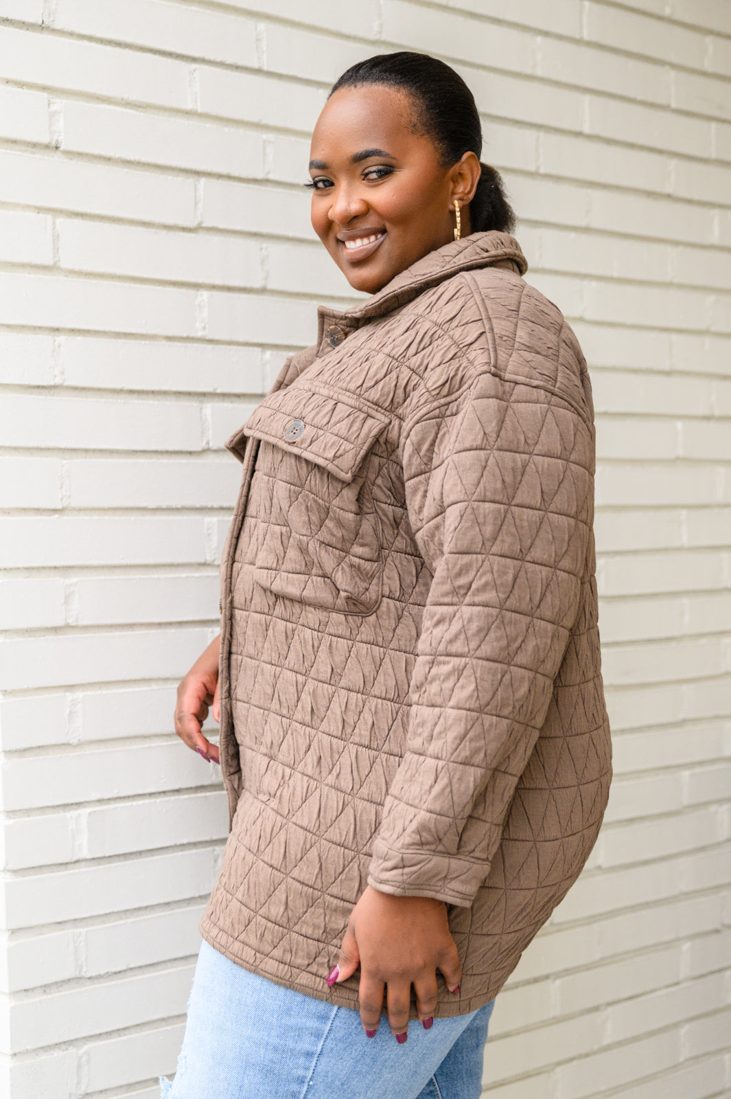 Coming Back Home Jacket in Mocha - FamFancy Boutique