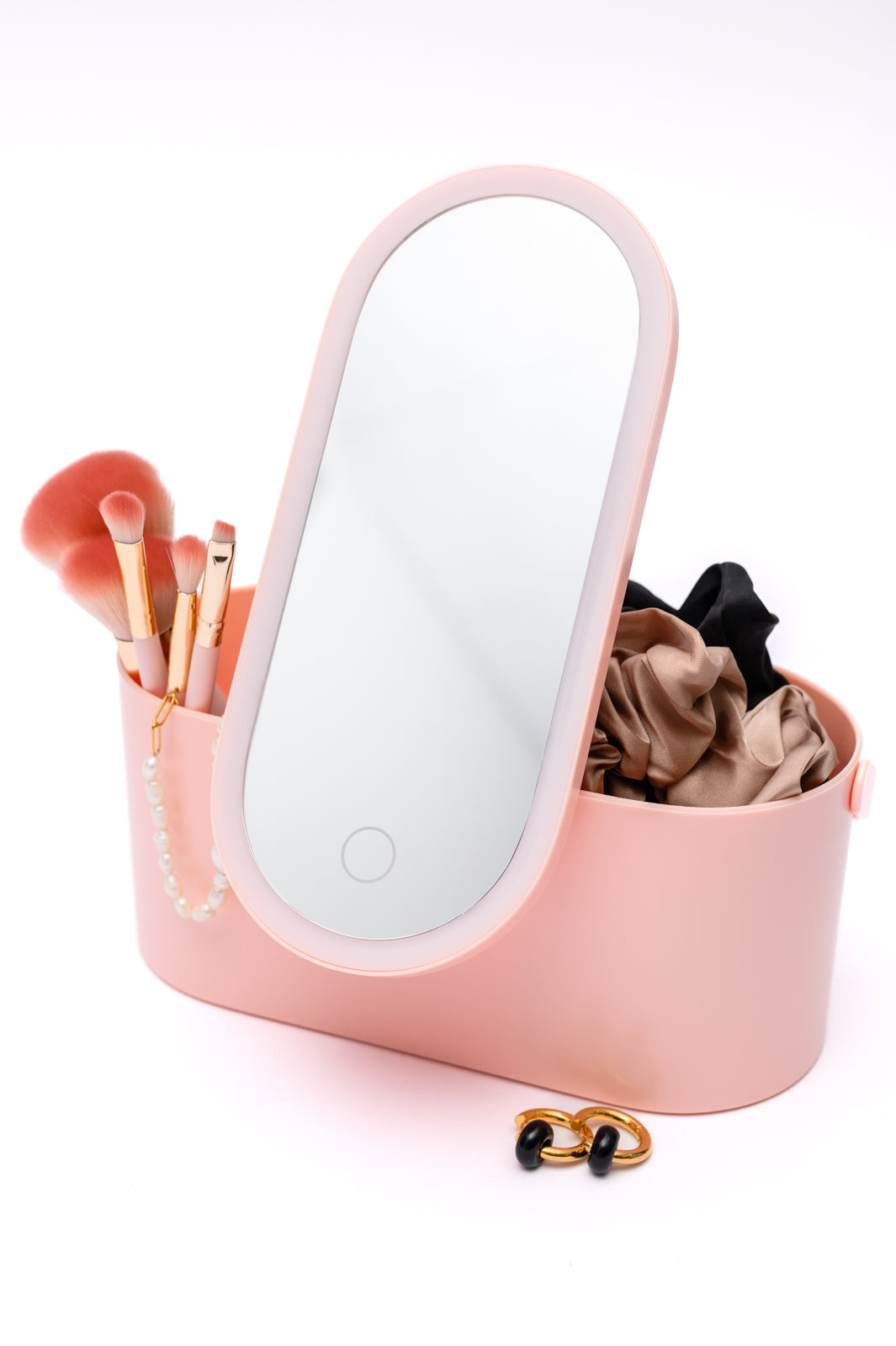 Portable Beauty Storage With LED Mirror - FamFancy Boutique