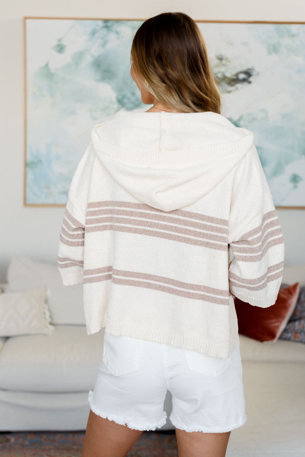 Don't Forget the Cold Foam Striped Hoodie - FamFancy Boutique
