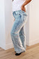 Dory High Waist Mineral Wash Raw Hem Wide Leg Jeans - FamFancy Boutique