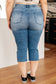 Emily High Rise Cool Denim Pull On Capri Jeans - FamFancy Boutique