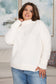 Expecting Snow Mock Neck Boucle Sweater - FamFancy Boutique
