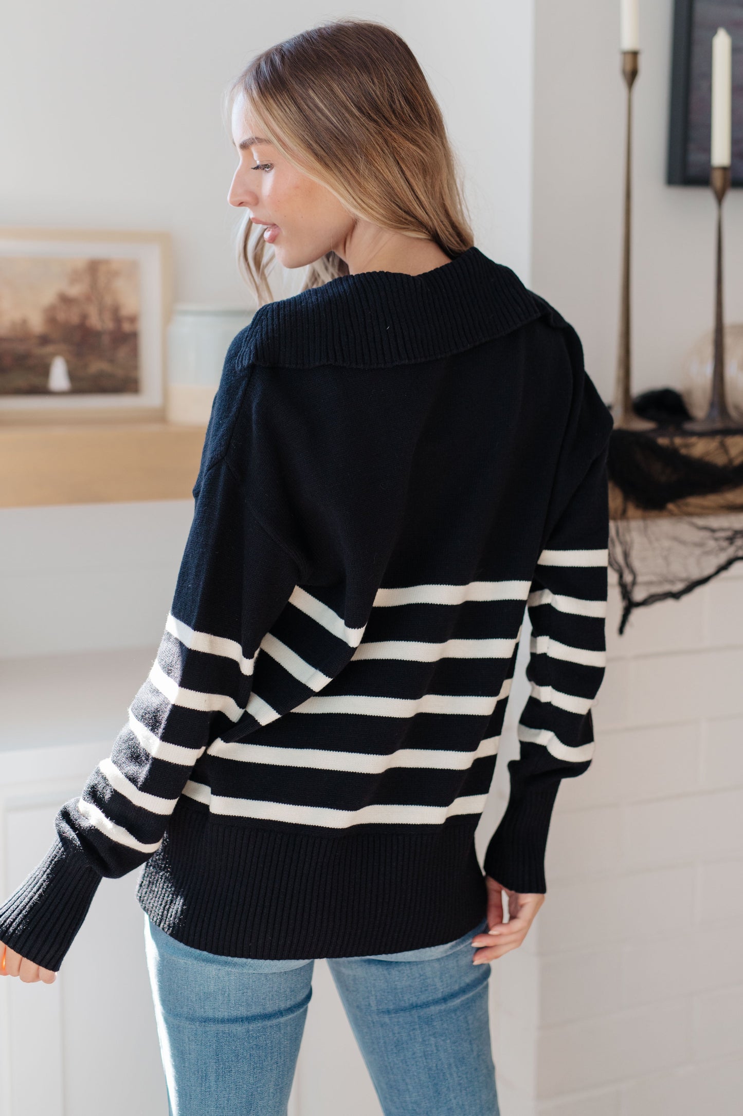 From Here On Out Striped Sweater - FamFancy Boutique