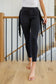 Hilary Side Fringe Skinny Jegging In Black - FamFancy Boutique