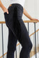 Hilary Side Fringe Skinny Jegging In Black - FamFancy Boutique