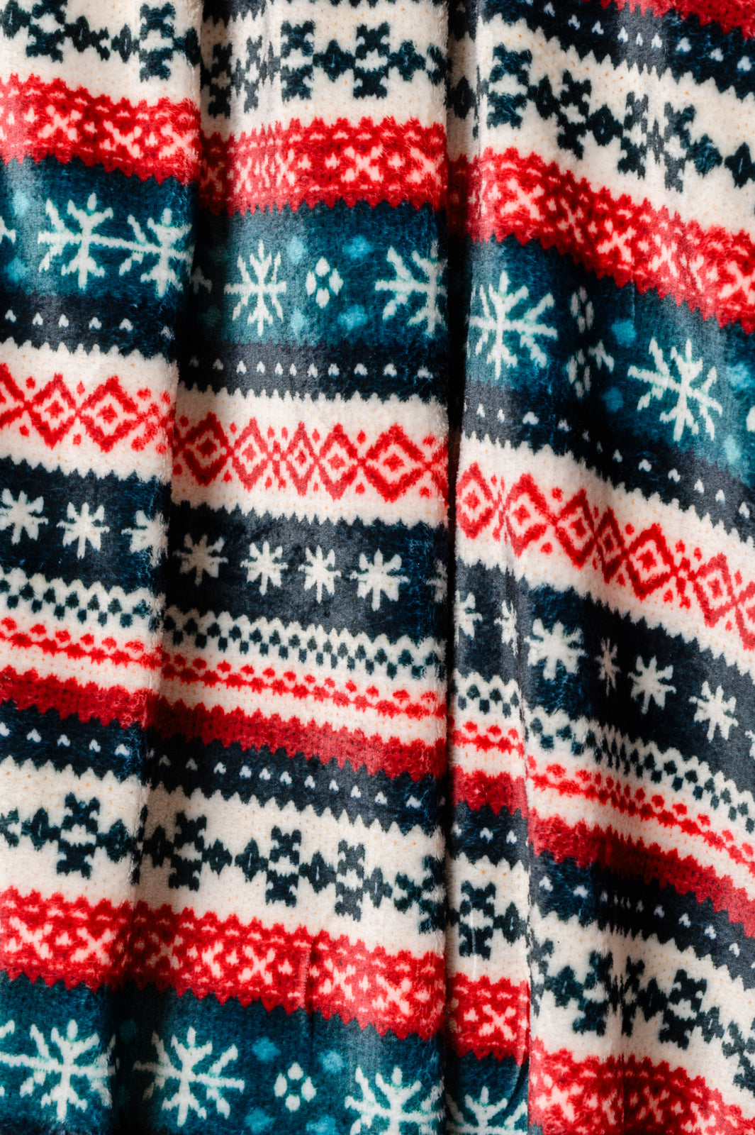 Holiday Fleece Blanket in Sweater Knit - FamFancy Boutique