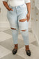 Super Light Destroyed Boyfriend Jeans - FamFancy Boutique