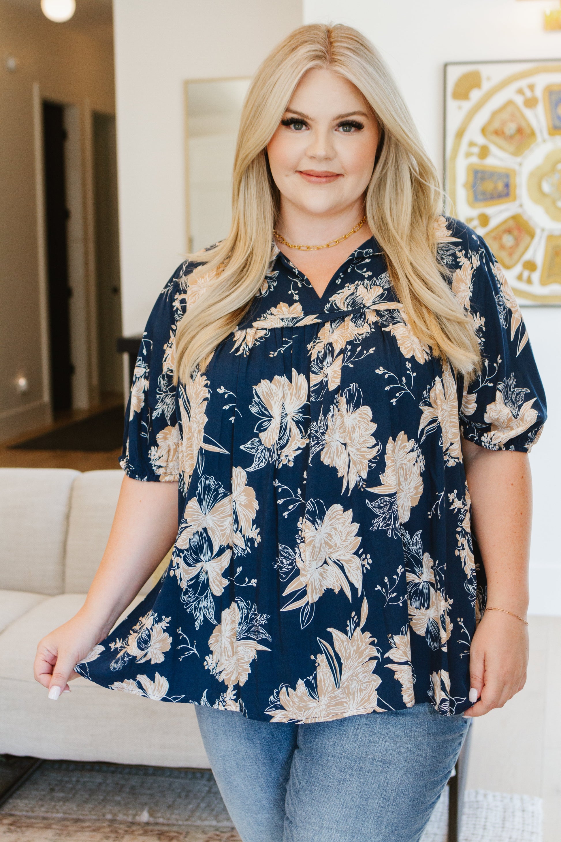 Just Coasting Floral Blouse - FamFancy Boutique