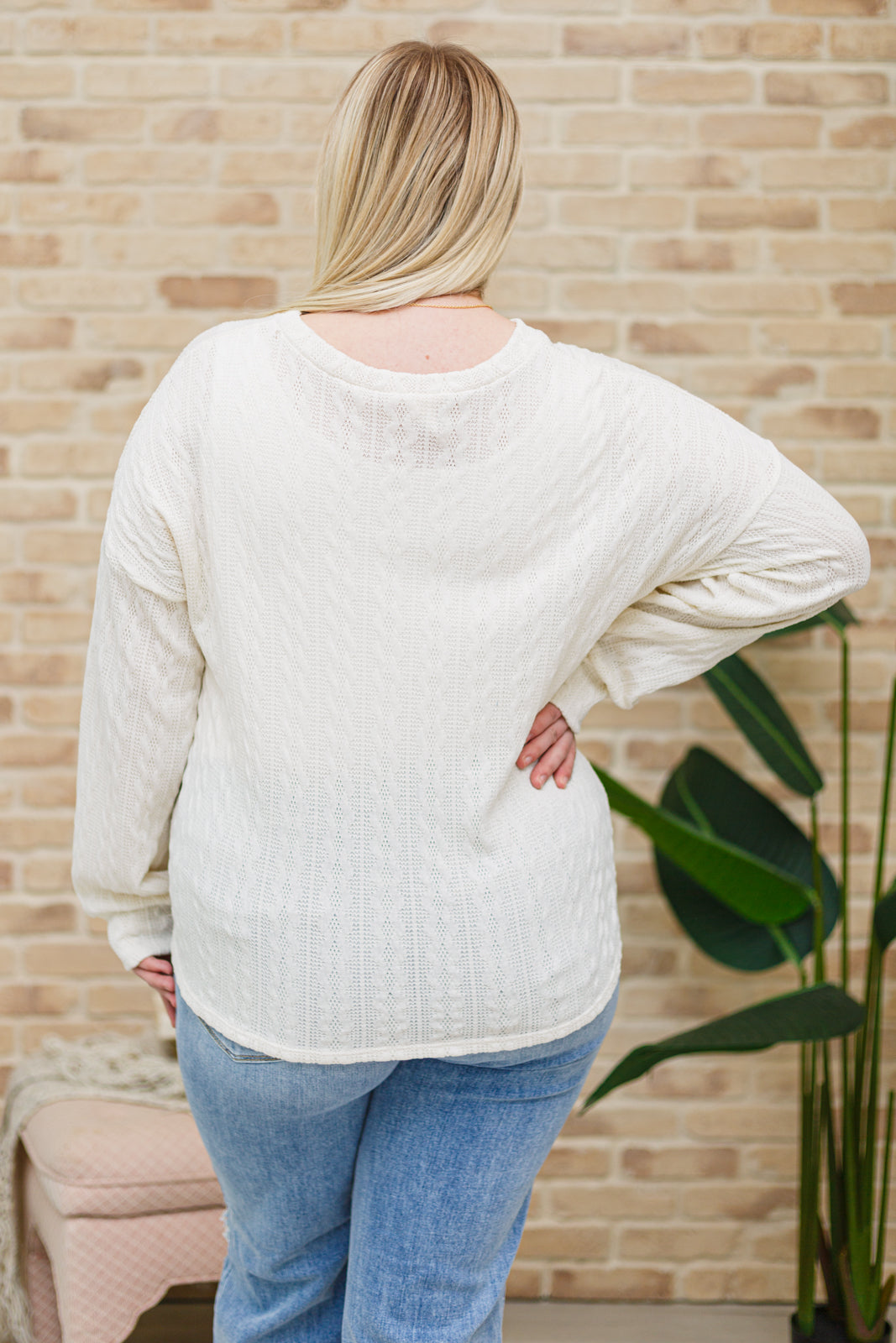 Keep Me Here Knit Sweater in Cream - FamFancy Boutique