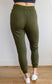 Kick Back Distressed Joggers in Olive - FamFancy Boutique