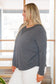 Lacey Long Sleeve V Neck In Gray - FamFancy Boutique