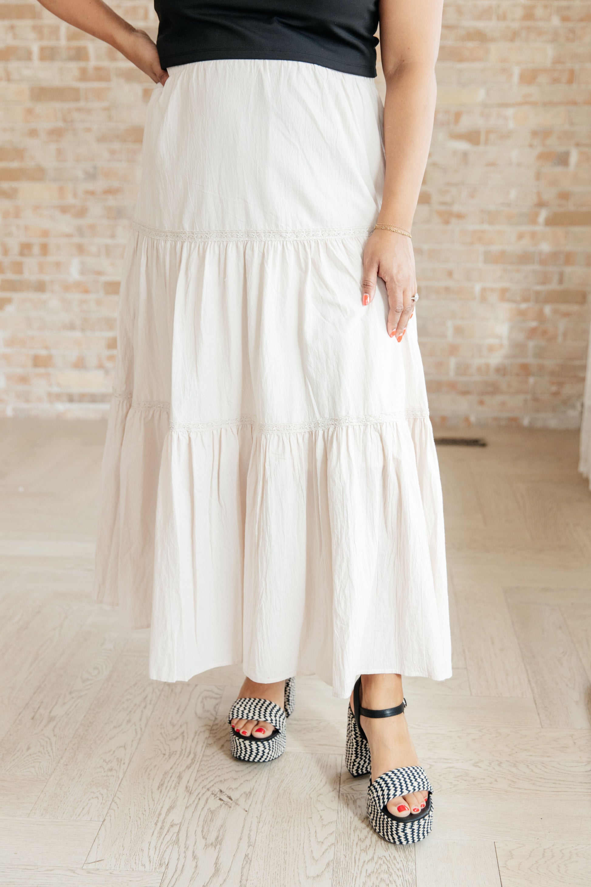 Let It Begin Tiered Maxi Skirt - FamFancy Boutique