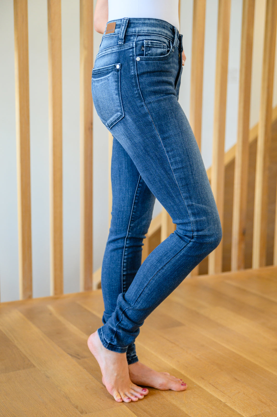 Loraine Pin Tack Skinny Jeans - FamFancy Boutique