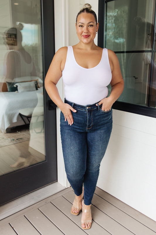 Lydia Mid Rise Vintage Raw Hem Skinny Jeans - FamFancy Boutique