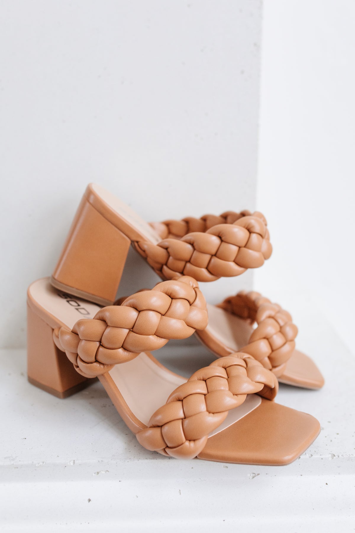 Maya Braided Heels in Tan - FamFancy Boutique