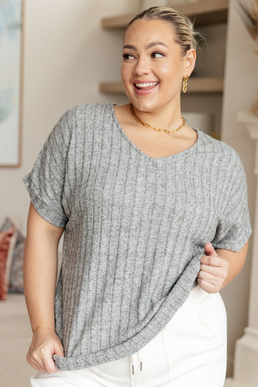 Meet Me at the Greyhound V-Neck Top - FamFancy Boutique