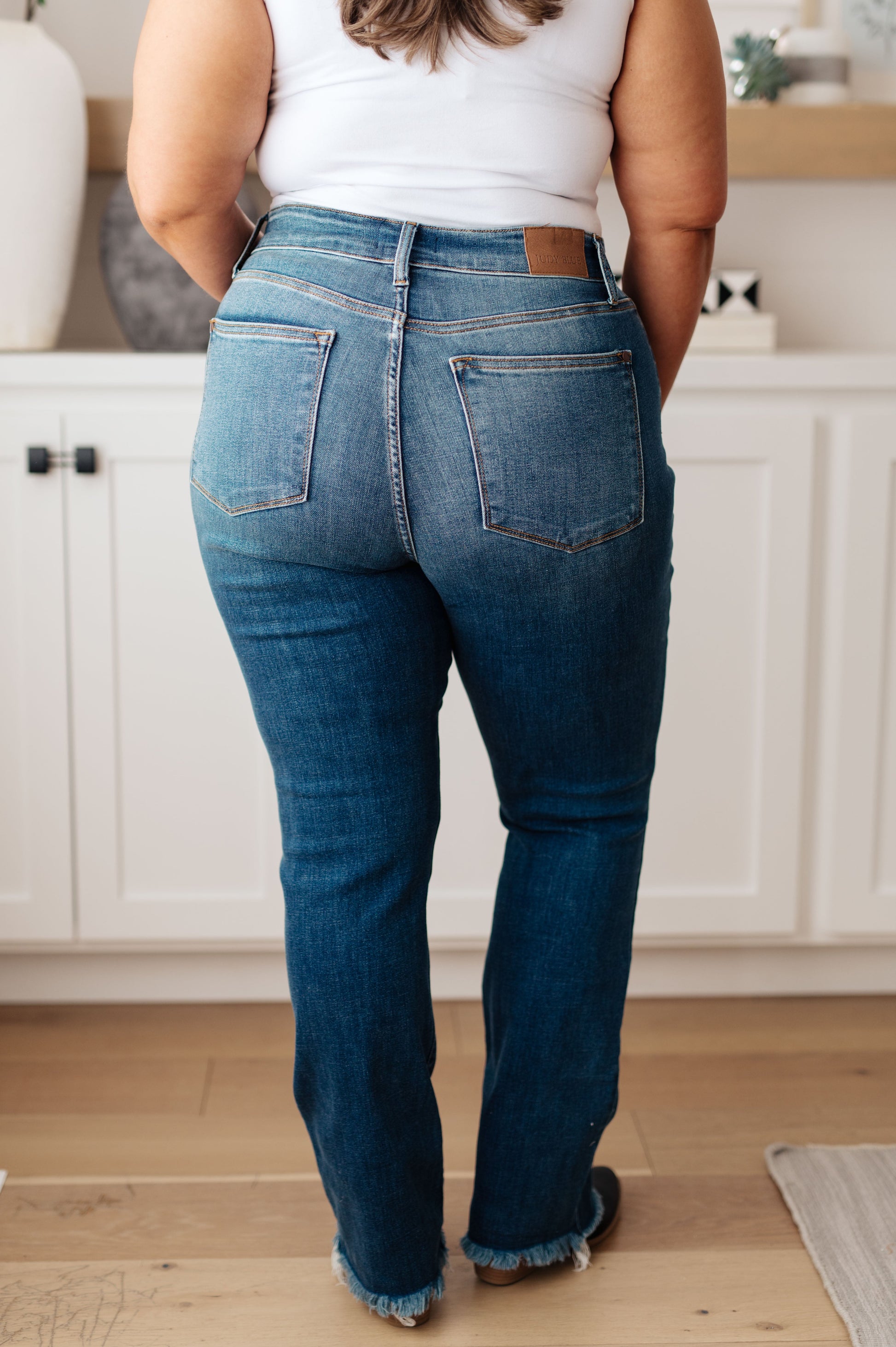 Morgan High Rise Distressed Straight Jeans - FamFancy Boutique