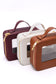 PU Leather Travel Cosmetic Case in Wine - FamFancy Boutique