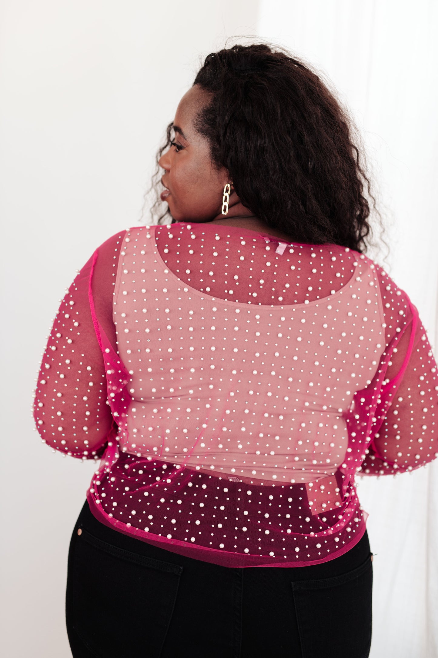Pearl Diver Layering Top in Pink - FamFancy Boutique