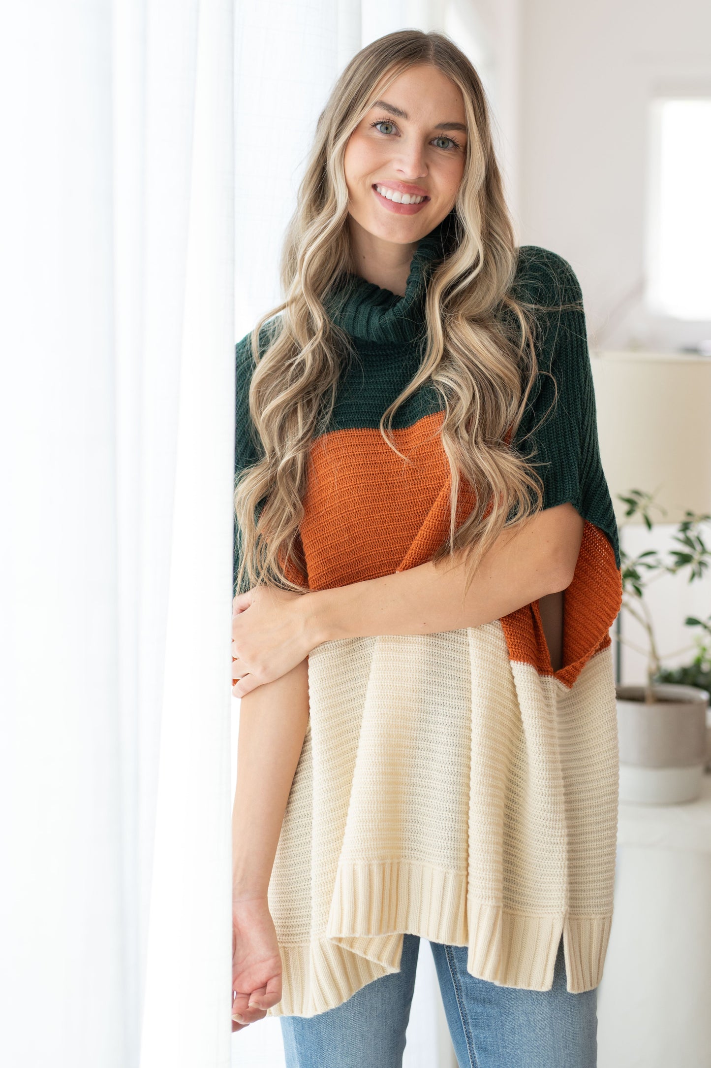 Perfectly Prompted Turtleneck Sweater - FamFancy Boutique