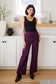 Petunia High Rise Wide Leg Jeans in Plum - FamFancy Boutique