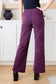 Petunia High Rise Wide Leg Jeans in Plum - FamFancy Boutique