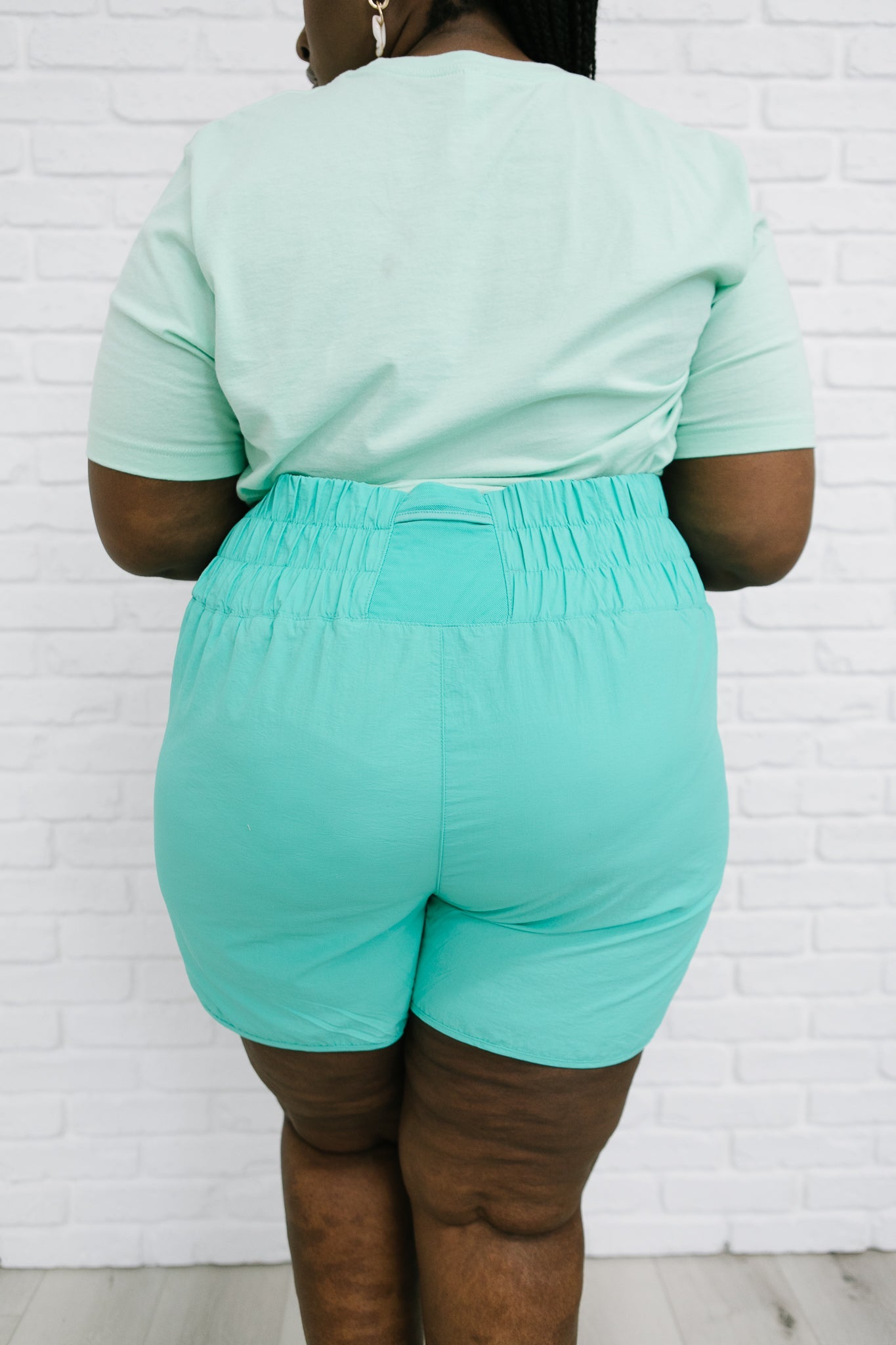 Potential Energy Shorts in Mint - FamFancy Boutique