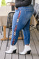 Rio Western Print Relaxed Jeans - FamFancy Boutique