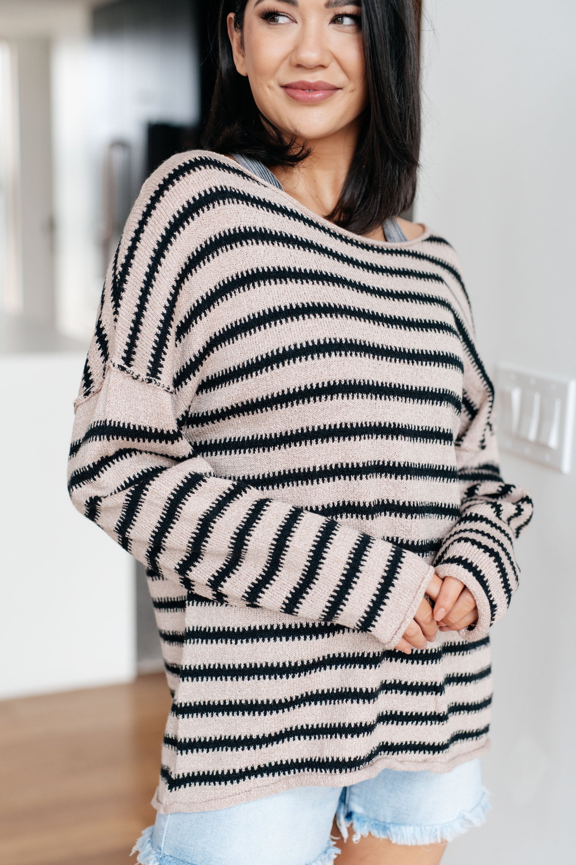 Self Assured Striped Sweater - FamFancy Boutique