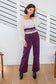 Petunia High Rise Wide Leg Jeans in Plum - FamFancy Boutique